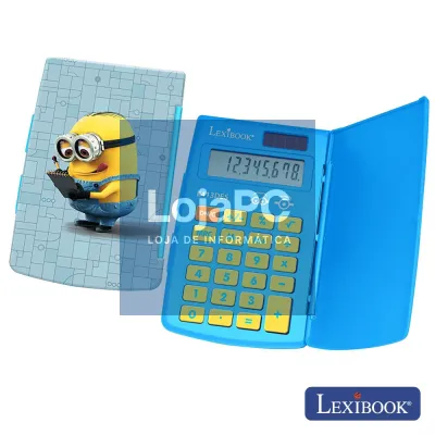 MÁQUINA CALCULADORA 8 DÍGITOS SOLAR MINIONS LEXIBOOK