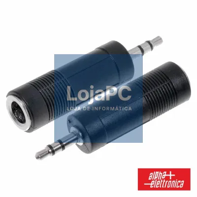 FICHA ADAPTADORA 3.5MM MACHO ST / 6.35MM FÊMEA ST