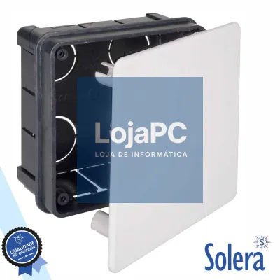 CAIXA DE PASSAGEM EMBUTIR C/ 12 ENTRADAS 100x100x45MM SOLERA