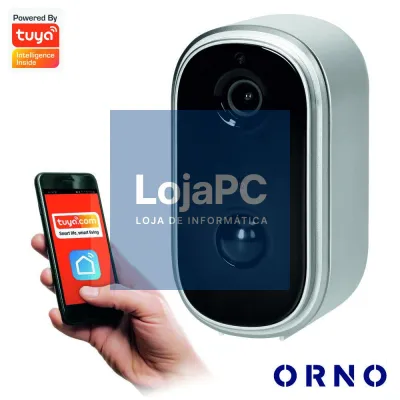Câmara Vigilância IP 1080P WIFI TUYA LEDS IR IP65 ORNO