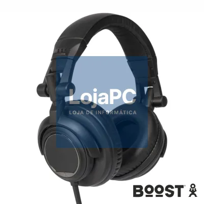Auscultadores DJ Articulados Pretos BOOST