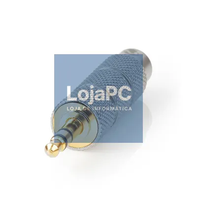 Ficha Adaptadora 3.5mm Macho ST / 6.35mm Fêmea ST