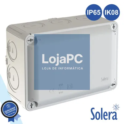 CAIXA DE PASSAGEM ESTANQUE 153x110x65MM IP65 IK07 SOLERA