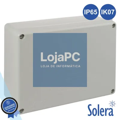 CAIXA DE PASSAGEM ESTANQUE 220x170x80MM IP65 IK07 SOLERA