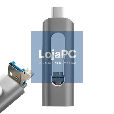 Pen Drive x USB 128 GB COOL (3 in 1) Lightning / Type-C / USB Gray