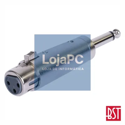 Ficha Adaptadora XLR 3p Fêmea / Jack 6.35mm Macho St BST