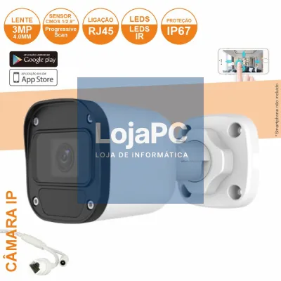 Câmara Vigilância IP Cmos 1080p 3mp IP67