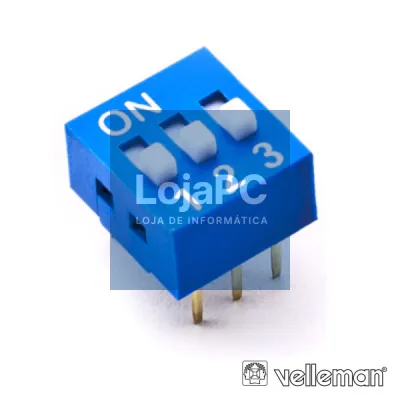 INTERRUPTOR DIP 3 POSIÇÕES VELLEMAN