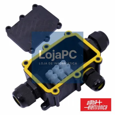 CAIXA JUNÇÃO 3 VIAS C/  3 CONDUTORES 24A 450V IP68