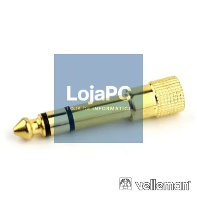 FICHA ADAPTADORA JACK 6.35MM MACHO / JACK 3.5MM FÊMEA ST