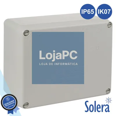 CAIXA DE PASSAGEM ESTANQUE 160x135x70MM IP65 IK07 SOLERA