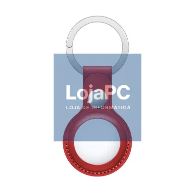 Protective Keychain COOL Compatible with AirTag Leatherette Red