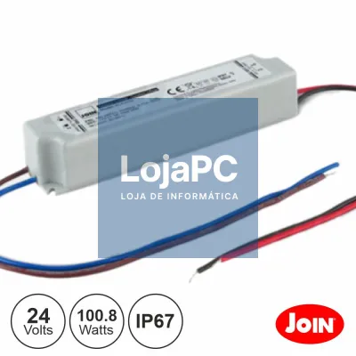 Fonte de Alimentação Estanque 24V 4.2A 100.8W IP67 JOIN