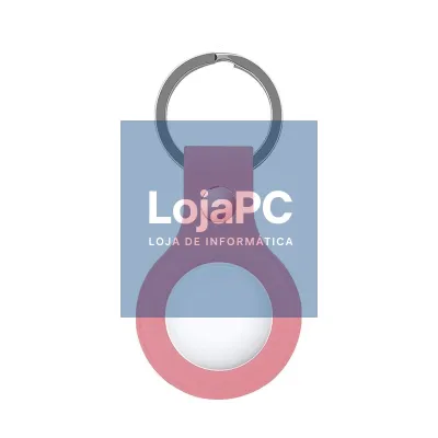 Protective Keychain COOL Compatible with AirTag Silicone Pink