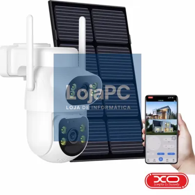 Câmara Vigilância 4G Wifi C/ Painel Solar XO