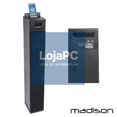 Coluna Centro Amplificada FM/USB/BT/SD/CD 130W MADISON