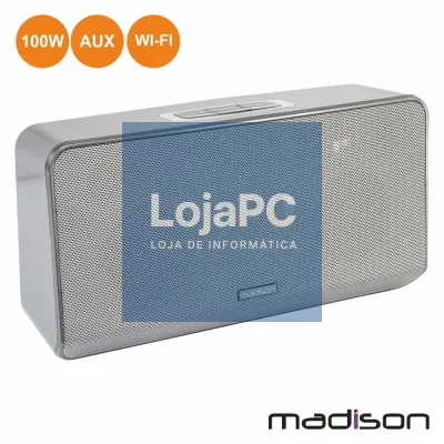 COLUNA BLUETOOTH PORTÁTIL 100W WIFI/AUX MADISON