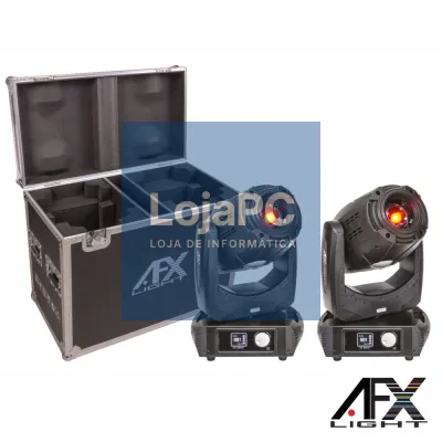Conjunto 2 Moving Head 150W Beam/Spot/Wash C/ Mala AFXLIGHT