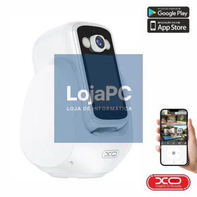 Câmara Vigilância IP C/ Display 1080p 2MP WiFi+BT XO