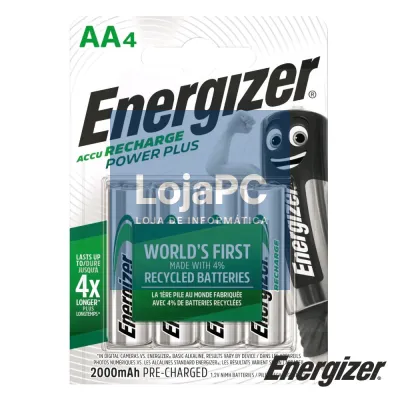 Bateria Ni-MH AA 1.2V 2000ma 4X Power Plus ENERGIZER