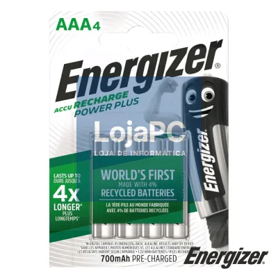 Bateria Ni-MH AAA 1.2V 700ma 4X Power Plus ENERGIZER