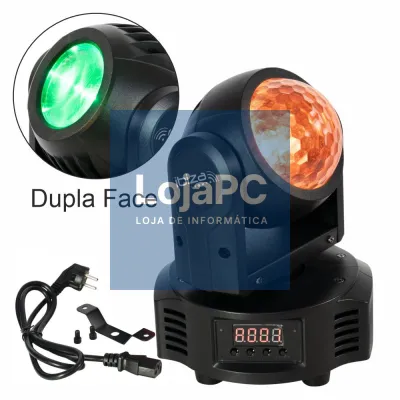 Moving Head Dupla Face Astro/Beam 2x10W RGBW DMX IBIZA