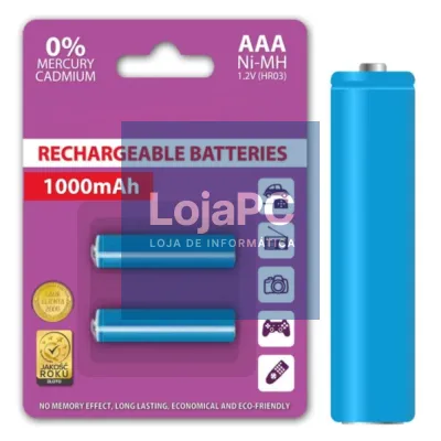 BATERIA NI-MH AAA 1.2V 1000MA 2X BLISTER