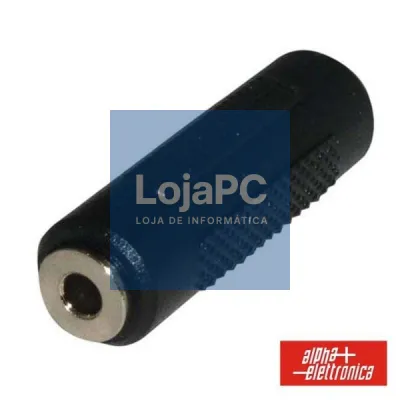 FICHA ADAPTADORA JACK 3.5MM FÊMEA / 3.5MM FÊMEA ST