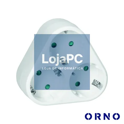 Ficha Elétrica Adaptadora 3x Schuko ORNO