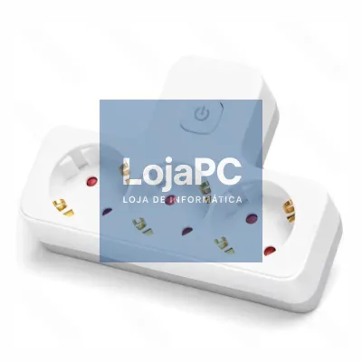 Ficha Elétrica Adaptadora 3x Schuko C/ Interruptor
