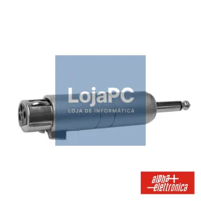 FICHA ADAPTADORA XLR 3P FÊMEA / JACK 6.35MM MACHO MN