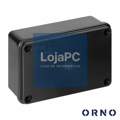 Caixa De Derivação Estanque 120x80x50mm Preto IP65 ORNO