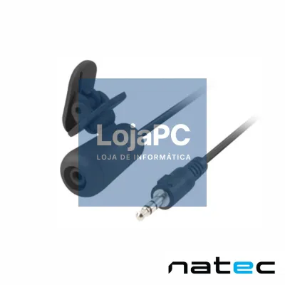 Microfone Lapela Preto NATEC