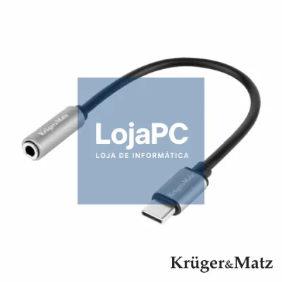 Adaptador USB-C Macho P/ Jack 3.5mm KRUGER MATZ
