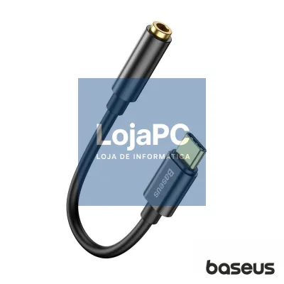 Adaptador USB-C Macho P/ Jack 3.5mm Fêmea BASEUS