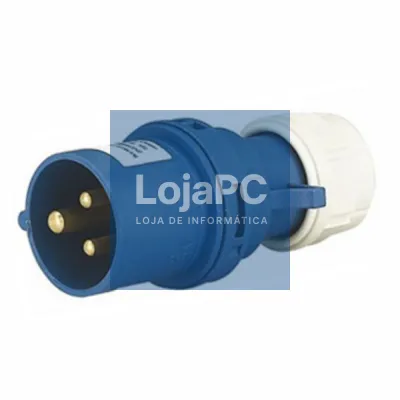 Ficha Industrial CEE Macho 16A 2P+T 250V IP44