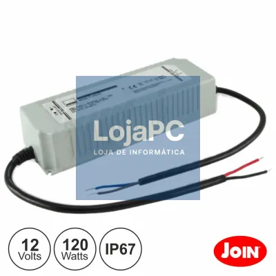 FONTE DE ALIMENTAÇÃO ESTANQUE 12V 10A 120W IP67 JOIN