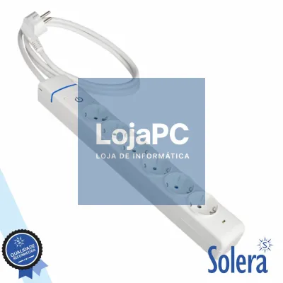 Tomada Elétrica C/ 6 Saídas Interruptor 1.5M ION SOLERA