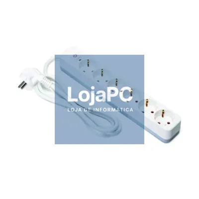 Tomada Elétrica c/ 6 Saídas c/ Interruptor 1.5m 3G1.5