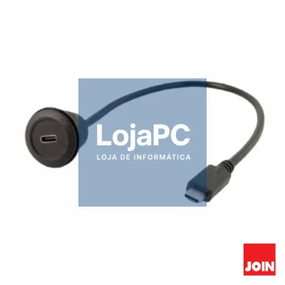 Cabo Adaptador USB-C Fêmea Painel / USB-C Macho 30cm JOIN
