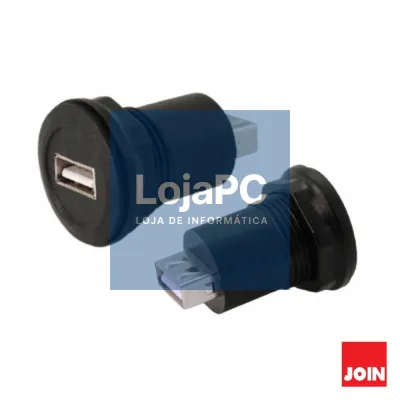 Ficha Adaptadora USB-A Fêmea / Fêmea Painel JOIN
