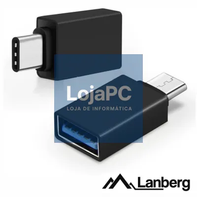 Adaptador Type-C Macho / USB-A Fêmea LANBERG