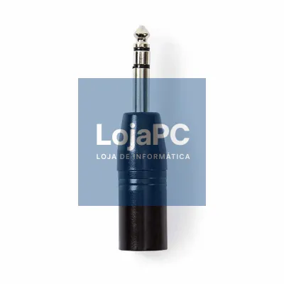 Ficha Adaptadora XLR 3p Macho / Jack 6.35mm Macho St