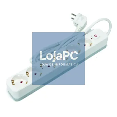 Extensão Elétrica 6x Schuko C/ Interruptor 3m 3G1.5