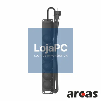 Extensão Elétrica 6x Schuko IP44 2m ARCAS