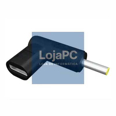 Ficha Adaptadora USB-C Fêmea / Ficha DC 4.0x1.7mm Macho
