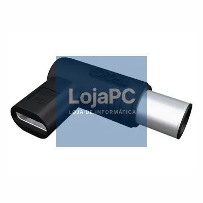 Ficha Adaptadora USB-C Fêmea / Ficha DC 5.0x7.4mm Macho