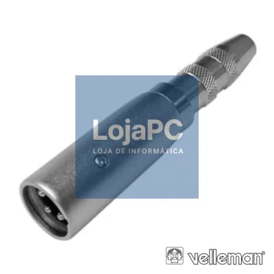 FICHA ADAPTADORA XLR 3P MACHO / JACK 6.35MM FÊMEA MN
