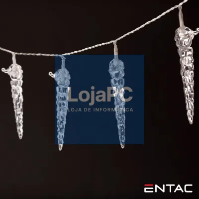Grinalda 10 LEDS Estalactite 2xAA 1.65m ENTAC