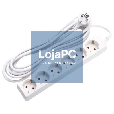 Extensão Elétrica 6x Schuko 3G1,5mm² 5m